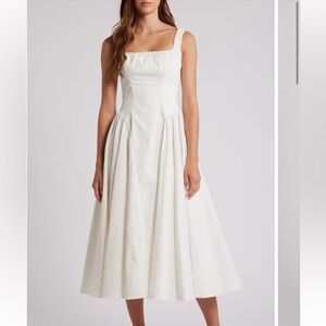 House of CB white cotton dress